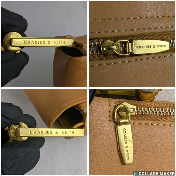 Charles & Keith Charlotte bag Camel Shoulder Bag - Picture 11 of 14